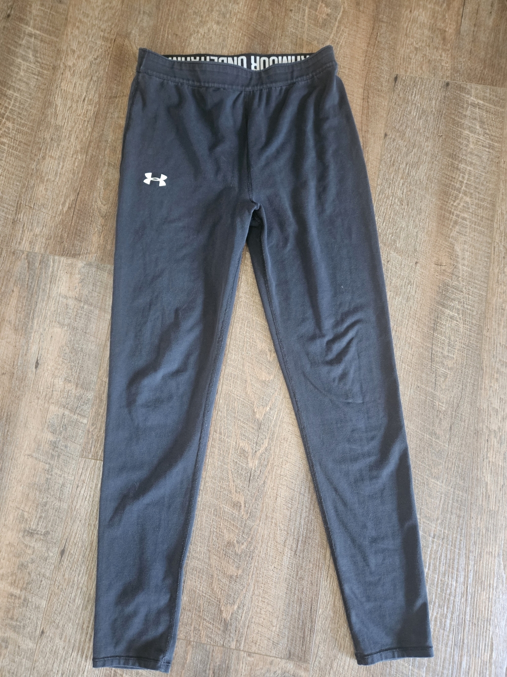 Under Armour Kids Black Logo Performance Leggings